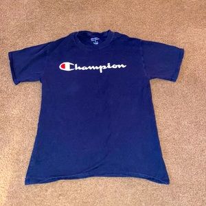 Navy blue Champion t-shirt. Men’s medium.